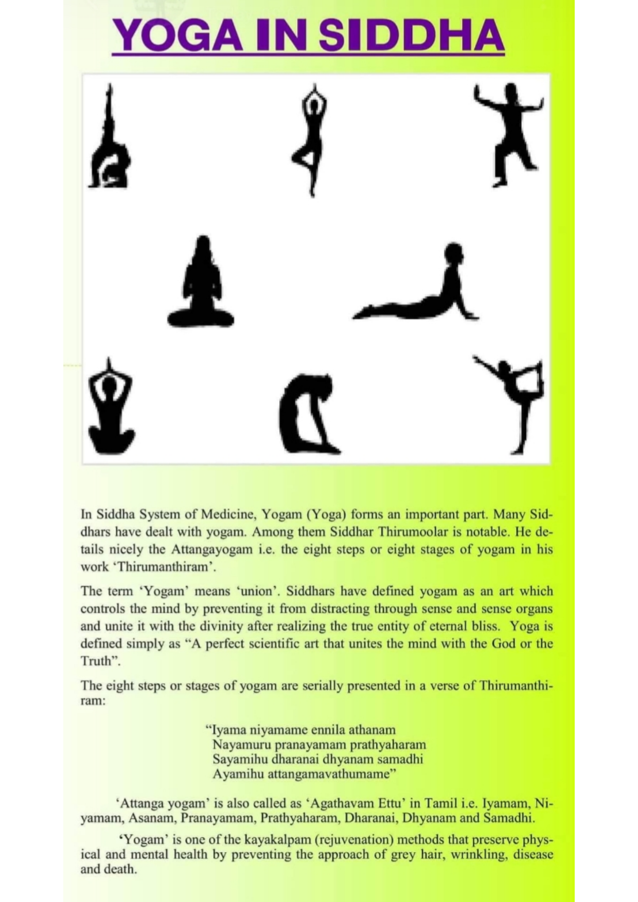 Yoga in Siddha poster